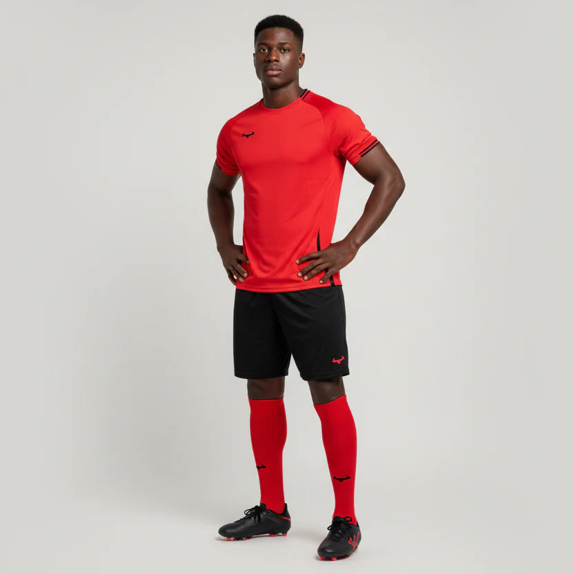 ONE4ALL AeroSwift Dri-FIT Komplett-Set – T-Shirt, Shorts & Fußballsocken in gelb