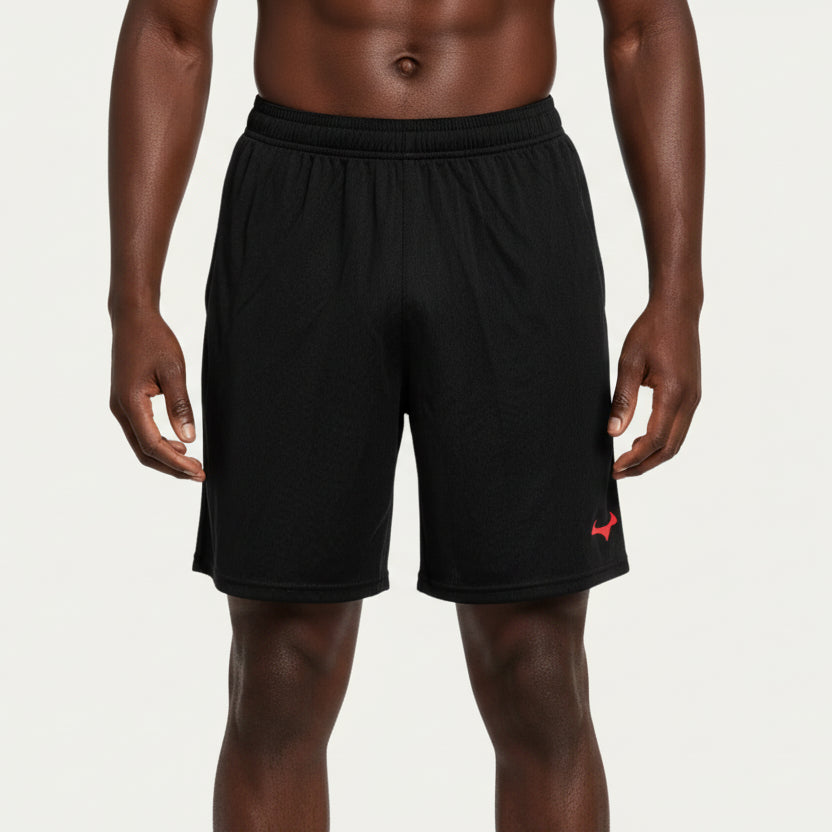 Demon Athletics AeroSwift Dri-FIT Trikot Hosen – Team Edition Schwarz/Rot  –  atmungsaktiv, perfekt für Training