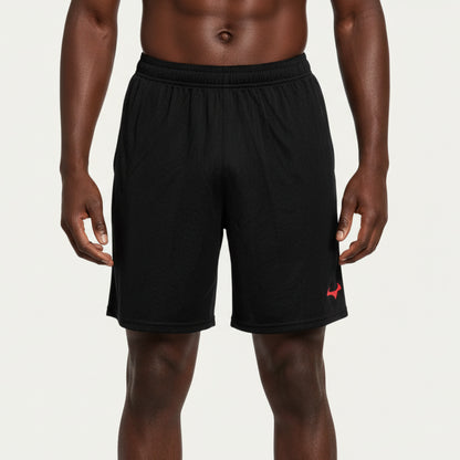 Demon Athletics AeroSwift Dri-FIT Trikot Hosen – Team Edition Schwarz/Rot  –  atmungsaktiv, perfekt für Training