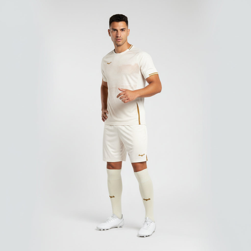 Demon Athletics Academy Fußballsocken Beige