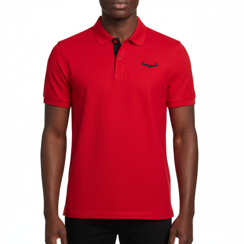 Demon Athletics Poloshirt Rot