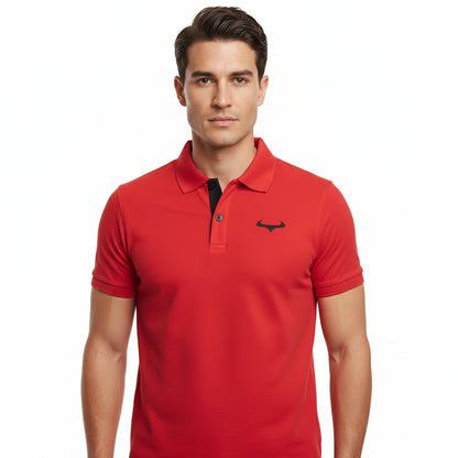 Demon Athletics Poloshirt Rot