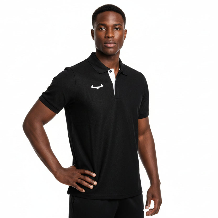Demon Athletics Poloshirt Schwarz