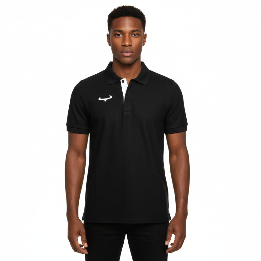 Demon Athletics Poloshirt Schwarz