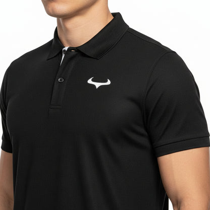 Demon Athletics Poloshirt Schwarz