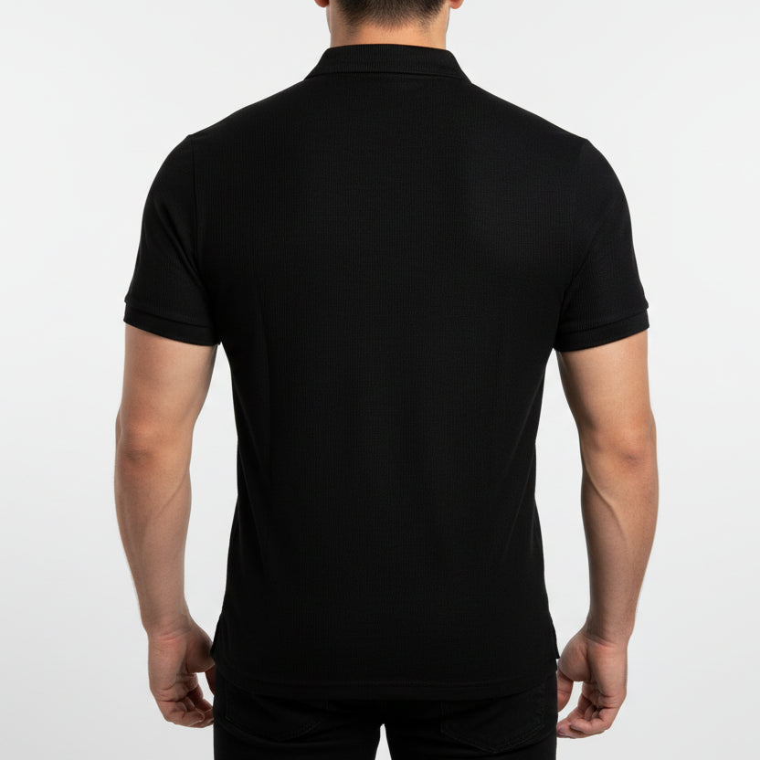 Demon Athletics Poloshirt Schwarz