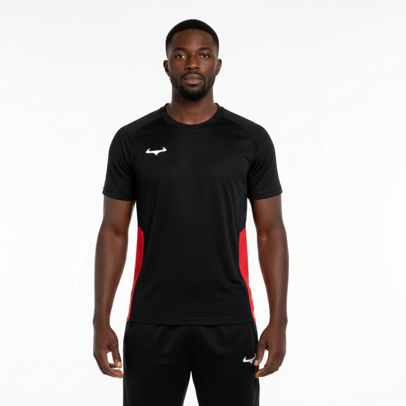 Demon Athletics AeroSwift  T-shirt Schwarz-Rot