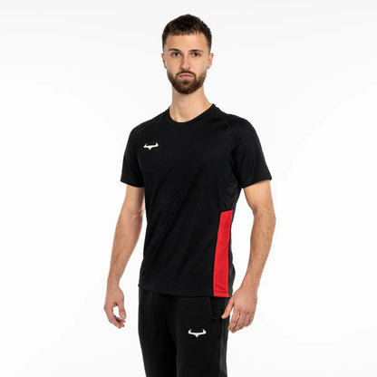Demon Athletics AeroSwift  T-shirt Schwarz-Rot