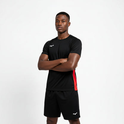 Demon Athletics AeroSwift  T-shirt Schwarz-Rot