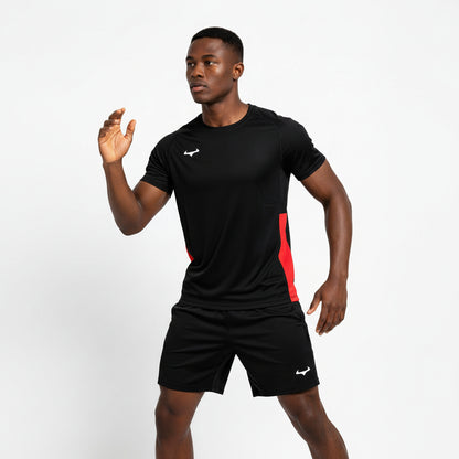 Demon Athletics AeroSwift  T-shirt Schwarz-Rot