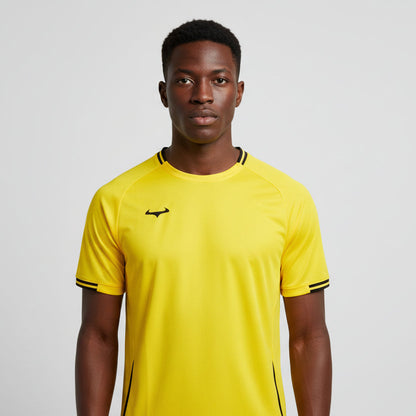 Demon Athletics AeroSwift Dri-FIT T-Shirt Gelb   – leicht, atmungsaktiv, sportlich, ultimative Ausrüstung für den Race Day