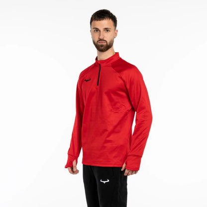 Demon Athletics Classic Zip-Trainingspulli Rot