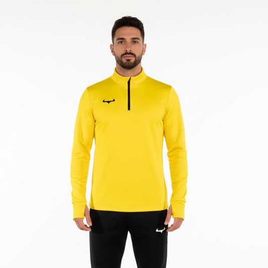 Demon Athletics Classic Zip-Trainingspulli Gelb