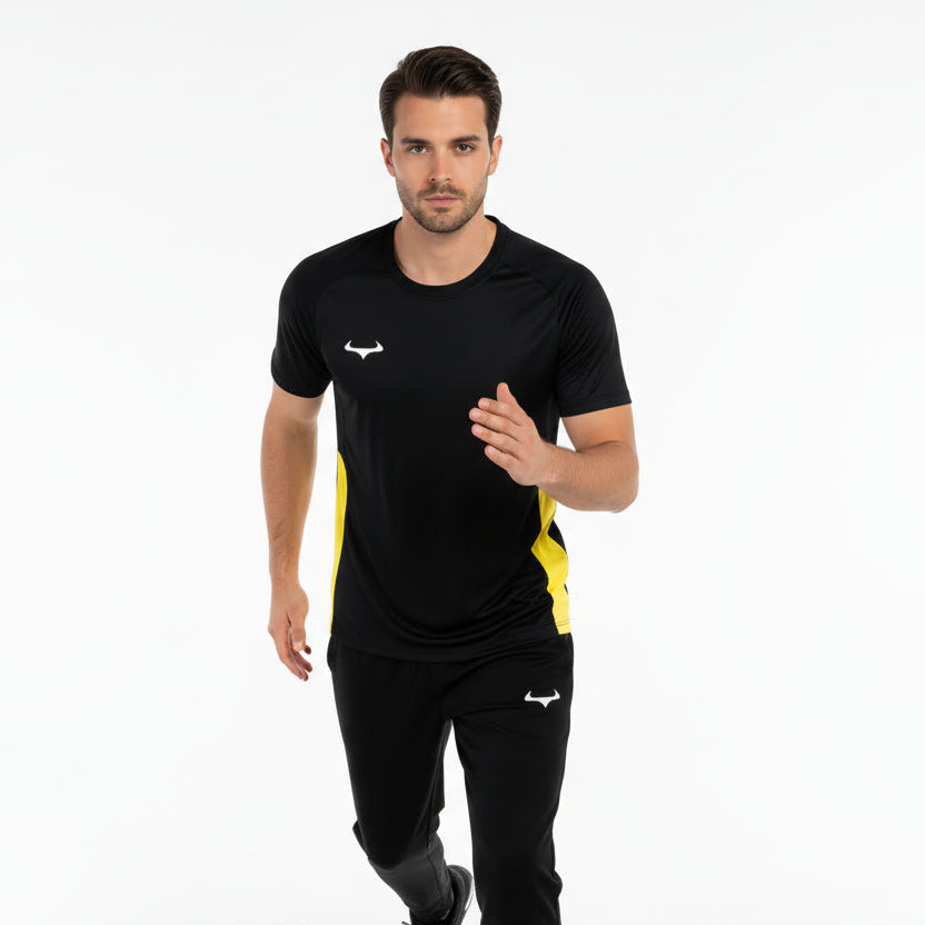 Demon Athletics T-shirt AeroSwift Schwarz-Gelb